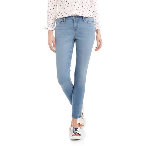 Faded Glory Faded Glory Women S Super Stretch Skinny Core Denim Available In Regular And