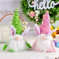 thumbnail image 6 of 1PC Easter Gnome with Light Plush Easter Decoration with Sequin Hat Easter LED Lighted Scandinavian Gnomes Decorations Easter Desktop Collectible Home Ornament, 6 of 9
