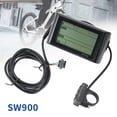 thumbnail image 1 of GLFILL SW900 LCD Display Meter Control Panel 24 36 48V 52V 60V 72V Electric Scooter 6 Pins Plug Riding Speed Time Power Display, 1 of 9