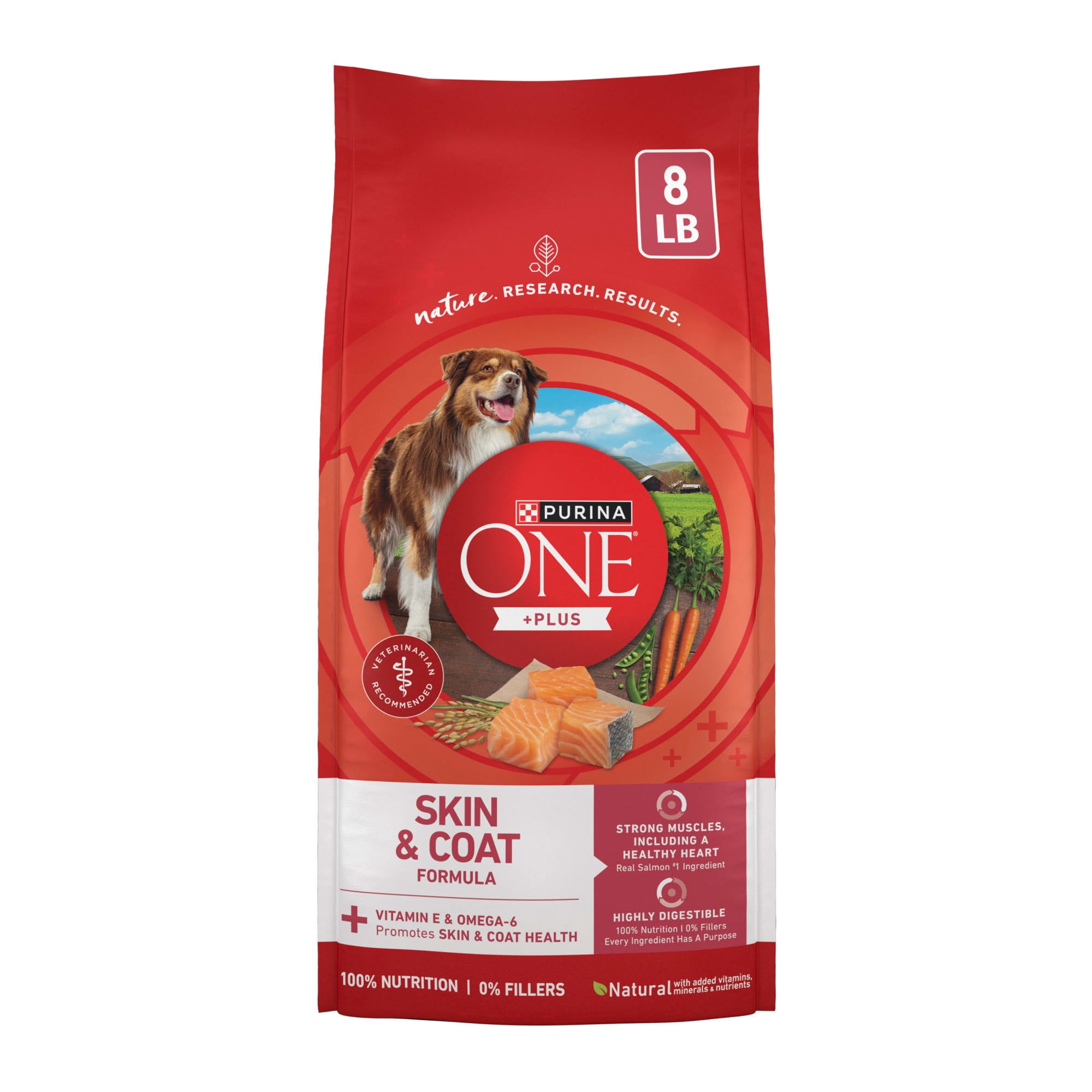Purina ONE Natural Sensitive Stomach +Plus Skin & Coat Formula Dry Dog Food 8 lbs.