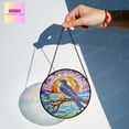 thumbnail image 4 of ViciArt Purple Martin Bird Suncatcher, Glass Hanging, Sunset Landscape, Nature Window Decor, 4 of 4