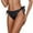 Black, variant on Women's Swim Bottom High Waist Retro Basic Full Coverage Bikini Tankini Swimsuit Briefs