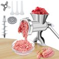 thumbnail image 5 of Manual Multifunctional Meat Grinder with 3 Sausage Maker Tube Rustproof Meat Grinder Sausage, 5 of 11