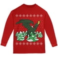 thumbnail image 1 of Chandail de Noël Laid Dragon Hiver Jeunesse T-Shirt à Manches Longues, 1 of 1