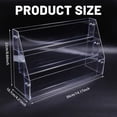 thumbnail image 2 of Clear Acrylic Sticker Display Stand 3-Tier Sticker Display Rack Holder Portable Card Display Rack, 2 of 9