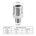 thumbnail image 5 of Uxcell 1/2x1/4 BSPT Male Thread Stainless Steel Hex Reducer Pipe Fitting, 5 of 5