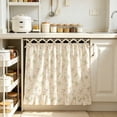 thumbnail image 4 of Ruffled Oven Cover with Adjustable Tie,Instant Kitchen Makeover for Rental Apartment,Waterproof Stove Skirt for Baking Grilling,30x22 in, 4 of 6