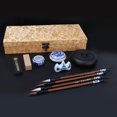 thumbnail image 4 of Chinese Traditional Calligraphy Set With Brush Pen, Special Ink Pad, Ceramic Pen Holder - Convenient Storage Case For Beginners, 4 of 8