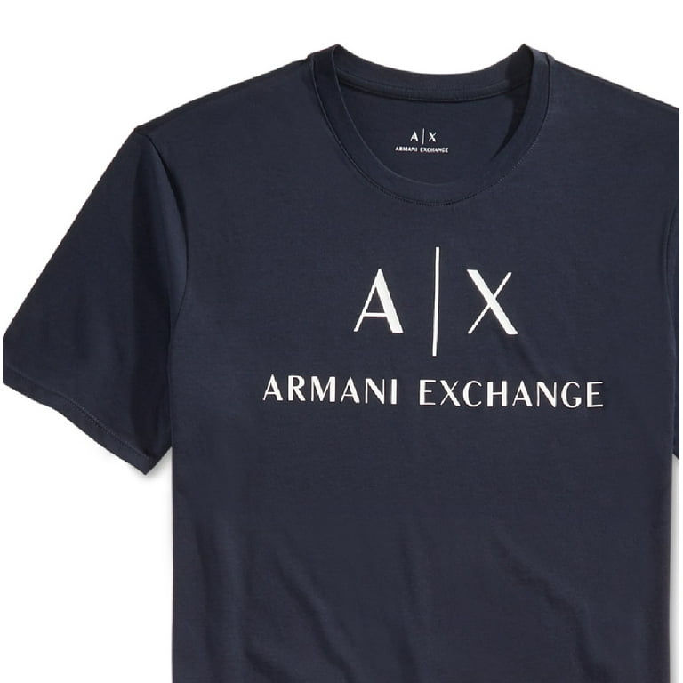 A|X Armani Exchange Men's Graphic Print Logo T-Shirt Blue A|X Armani Exchange Men's Graphic Print Logo T-Shirt Blue
