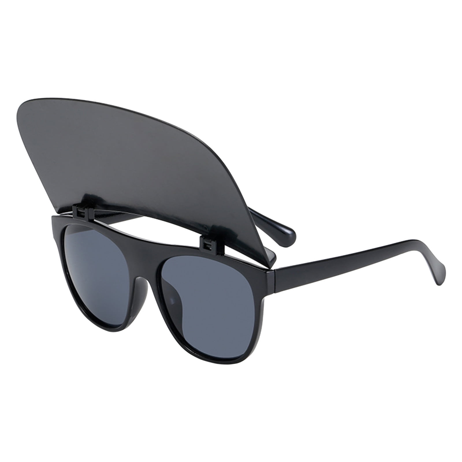 Jpgif Square Flip Up Sunglasses Women Oversize Trendy Punk Flat Top Driving  Glasses 