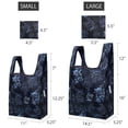 thumbnail image 2 of Wrapables JoliBag Collection Reusable Shopping Bag (Set of 2), Black Rose Shadow, 2 of 6