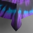 thumbnail image 5 of Blue Purple Tie Dye Pattern Square Tablecloth,Waterproof Square Table Cover,Wipeable Spillproof Washable Table Cover for Home Kitchen Party Decor 60"x60"(152x152cm), 5 of 6