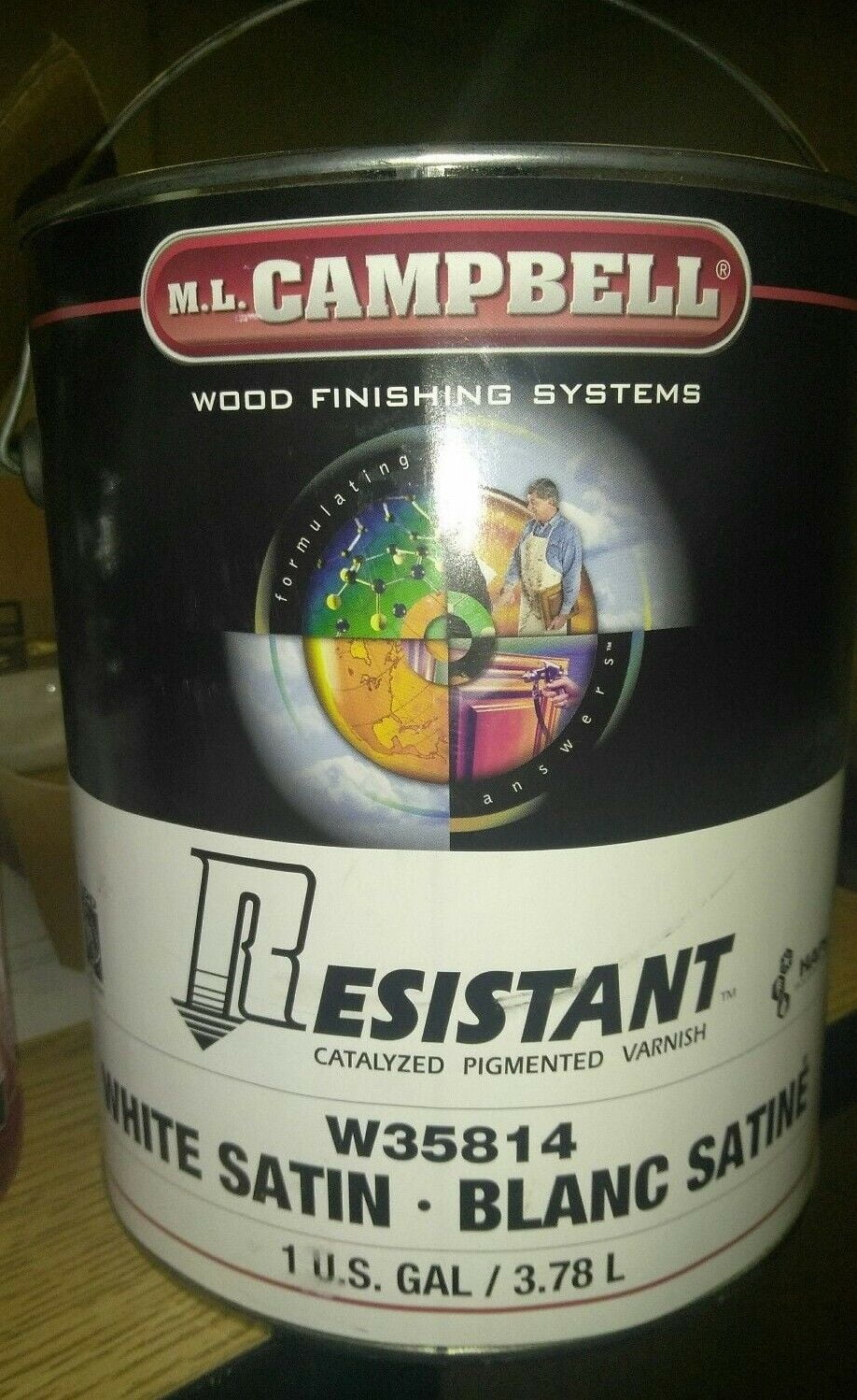 M.L. CAMPBELL Resistant Post Cat White Satin Gal