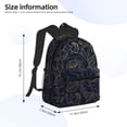 thumbnail image 2 of Disketp Copper-Gold Gloss Outline Rose Mochila Ligera Clásica con Múltiples Bolsillos, Mochila Casual para Hombre y Mujer, Ideal para Escuela, Trabajo y Viajes, 2 of 6