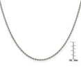 thumbnail image 2 of Primal Silver Sterling Silver Rhodium-plated 1.7mm Diamond-cut Rope Chain, 2 of 4