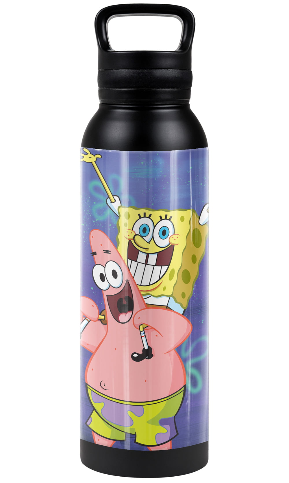 Nickelodeon SpongeBob SquarePants Memes Water Bottle With Sports Cap, 34  Ounces