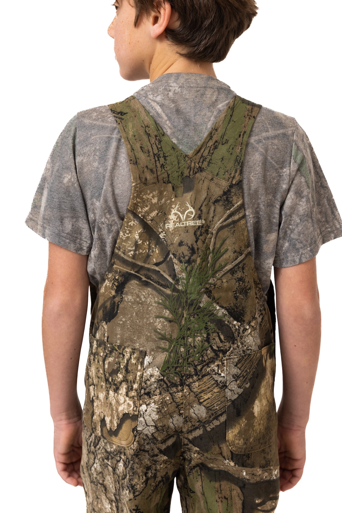 Realtree Youth Hunting Bib Overalls APX Camo
