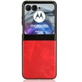 thumbnail image 4 of Retro Case for Motorola Razr 50 Anti Scratch Protective Cover Compatibility Lychee Pattern Retro, 4 of 5