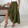 thumbnail image 4 of Loose Fit Skirts for Teen Girls Spandex Maxi Long Casual High Leg Plain Skort Womens 2025 Clothing, 4 of 6