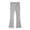 pants 52#Light Gray, variant on oqasdz High Waist Stretch Flared Pants for Girls with Pockets Solid Color Streetwear Trousers Durable Fit Casual Dailywear