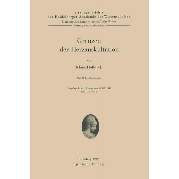 Grenzen Der Herzauskultation, (Paperback)