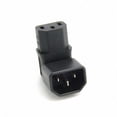 thumbnail image 3 of Chenyang CY IEC Male C14 to Down Right Angled 90 Degree IEC Female C13 Power Extension Adapter Adapter, 3 of 7