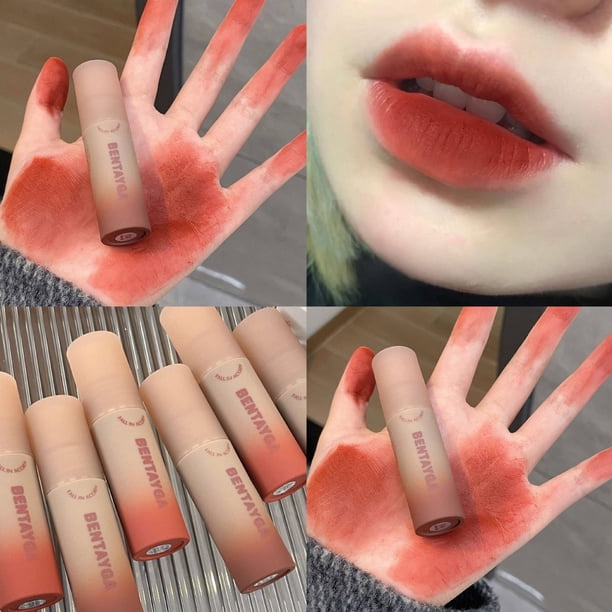 D & Y Bentayga Natural Nude Lápiz Labial Impermeable Lipmatte Larga Duración Mate Tinte Corea Terciopelo Maquillaje Cosmético Gao Jinjia unisex