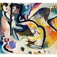 thumbnail image 3 of Wassily Kandinsky 13x12 Black Modern Framed Museum Art Print Titled - St. George III (1911), 3 of 5