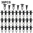thumbnail image 1 of 30 Pcs Rivets en Plastique Noir pour Installation Efficace Toyota, 1 of 4