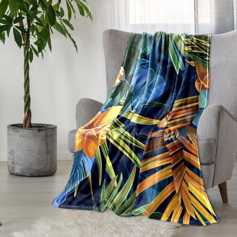 Tropical fleece blanket sale