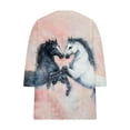 thumbnail image 5 of Women's Tops, Tees & Blouses Plus Size,Womens Tops Horse Printed 3/4 Sleeve Western Vintage 3D Graphic T Shirts Vneck Funny Gift Shirts Equestrian Cowgirl Blouse, 5 of 5