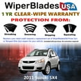 thumbnail image 2 of 2011 Suzuki SX4 Beam Wiper Blades Wipers w/1yr Warranty (Set of 2) (WiperBladesUSA), 2 of 5
