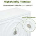 thumbnail image 3 of Circular Groove Retro Cabinet for Home | Adds Style to Living Spaces | Sturdy Wood - MDF Build | Keeps Home Organized, 3 of 7