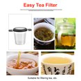 thumbnail image 4 of Filtro colador de té Bearachild acero inoxidable desmontable Negro, 4 of 6