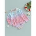 thumbnail image 3 of Toddler Baby Girl One Piece Swimsuits Kids Girl Long Sleeve Zip-up Bear Print Jumpsuit Rash Guards Beach Bathing Suit 1-5T, 3 of 7