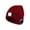 Red, variant on 3 in 1 Unisex Bluetooth Beanie Hat LED Light Wireless Headphones Winter Music Beanie Cap Gifts for Men Dad Women