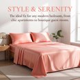 thumbnail image 5 of REGALWOVEN Fitted Sheet, Microfiber Bed Sheets, Soft and Comfortable for All Seasons Pink 1 PC 39.0x74.8 inch, 5 of 5