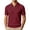 Wine, variant on Boyscolos Men's Slim Fit Ribbed Knit Zipper Collar Muscle Polo Shirts, Stylish Short Sleeve Golf Casual Tees Gray 5XL