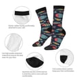 thumbnail image 4 of Fotbe Colorful Fish Calcetas Largas con Estampado para Hombre y Mujer – Calcetas de Compresión Transpirables y Elásticas, Viajar y Uso Diario Talla 5-11, 4 of 6