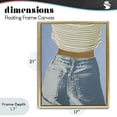 thumbnail image 4 of Stupell Industries Traditional Vintage Jeans & Tee Gold Floating Frame Canvas Art, 17 x 21, by Victoria Barnes, 4 of 8