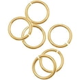 thumbnail image 1 of Woeilo FJR-03055 10 14K Gold Filled 21 Gauge Open Jump Rings, 5mm Gold, 1 of 2