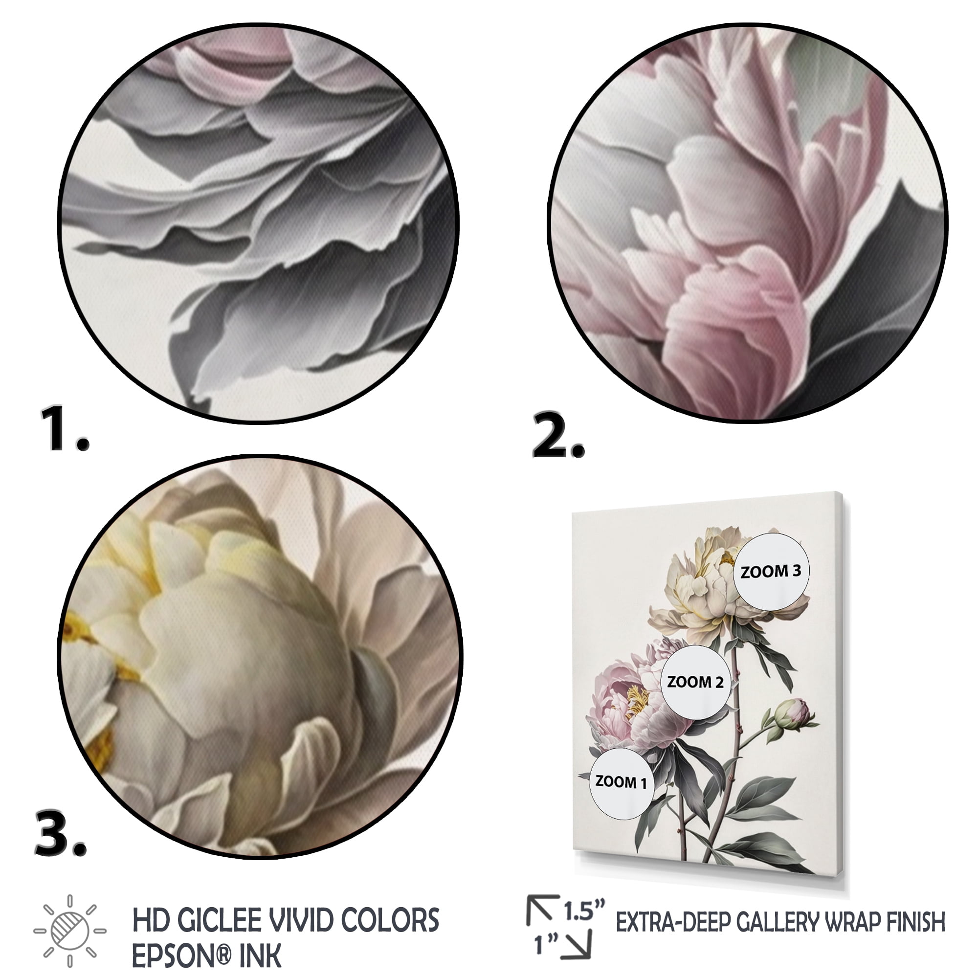 Designart Dahlia Flower I Canvas Wall Art