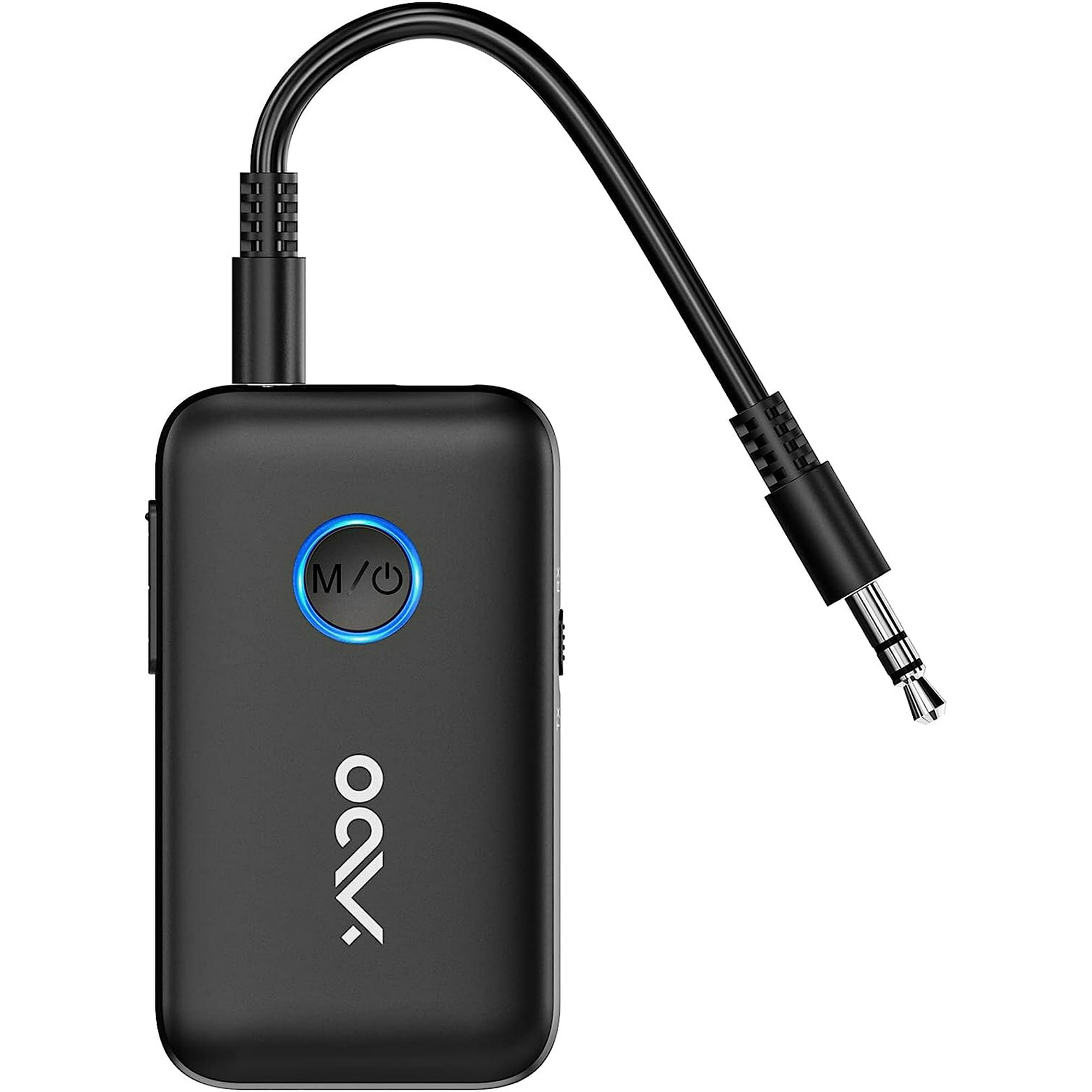 YMOO Bluetooth 5.3 Transmitter Receiver for 2 Wireless Headphones Speaker Airplane 3.5mm Jack AUX Bluetooth Audio Adapter 22h Long Range AptX Low L Walmart