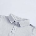 thumbnail image 5 of Eltusu Boys Polo Shirts, Two Pieces Pullover Short Sleeve Soft Collar Shirts Gray Size 1-2 T, 5 of 7