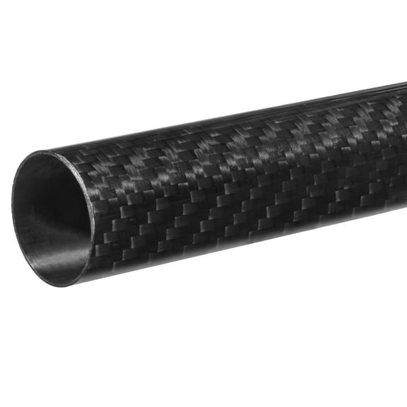 Carbon Fiber Tube - Twill Weave - 1/2" ID x 5/8" OD x 3 ft. Long