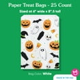 thumbnail image 4 of Big Dot of Happiness Jack-O'-Lantern Paper Treat Bags, Kids Halloween Individual Candy Snack Favors, Greaseproof White Sandwich Cookie Bags - 25 Count, 4 of 5