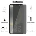 thumbnail image 5 of UZWZW (3+3) for Samsung Galaxy S24 5G Privacy Screen Protector Tempered Glass with Camera Lens Protector, 5 of 7