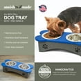 thumbnail image 4 of OUTDOOR LEISURE PRODUCTS Model GMBLG Double Water and Food Bowls Made of High Density Poly Resin for Small Dogs, 4 of 5
