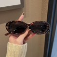 thumbnail image 1 of Gafas de sol ovaladas para hombre y mujer, lentes de Color caramelo, diseño de marca Retro, a la moda, novedad, 1 of 5