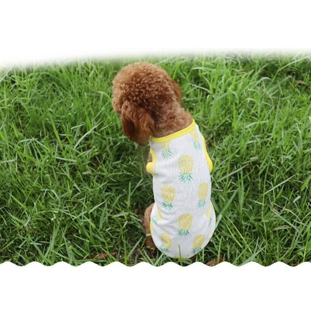 Pet Dog Cute Vest Summer Outing Printed Cool Breathable Pet Clothing For Small Medium Dogs